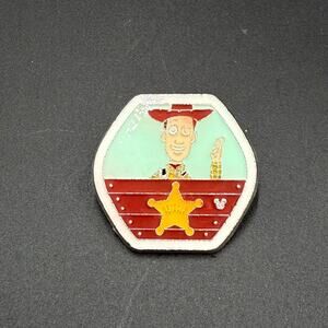 Disney Pixar Toy Story Woody Hexagon Trading Pin 2010